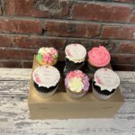 6 pack Mother’s Day gift flower cupcakes Mothers day