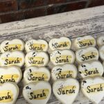Heart Personalized Bat Mitzvah Cookies