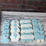 Baby boy balloon cookie set-  1 Dozen