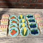 Farmers Market Cookie set strawberries corn blueberries-  1 Dozen