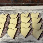 LARGE Half Dipped Heart Cookies