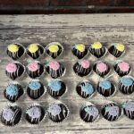 Rose Topped Dome Shaped Petit Fours